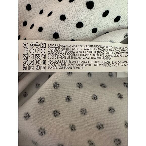 Zara Polka Dot Off the Shoulder Mini Dress Size XS - Picture 6 of 7